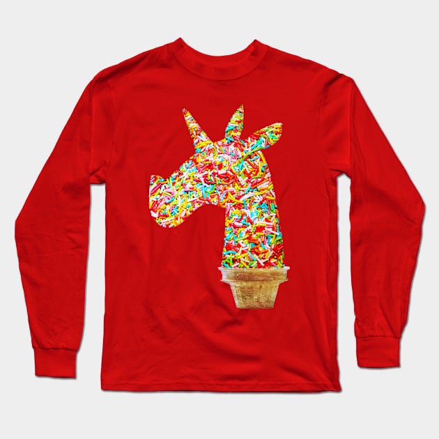 Sprinkled Unicorn Ice Cream Long Sleeve T-Shirt by Thatssounicorny